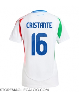 Italia Bryan Cristante #16 Maglia Gara Trasferta Repliche Europei 2024 Donna
